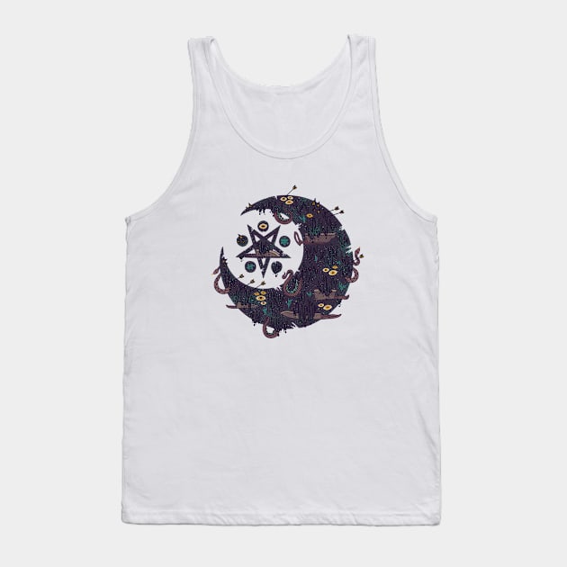 the dark moon Tank Top by againstbound